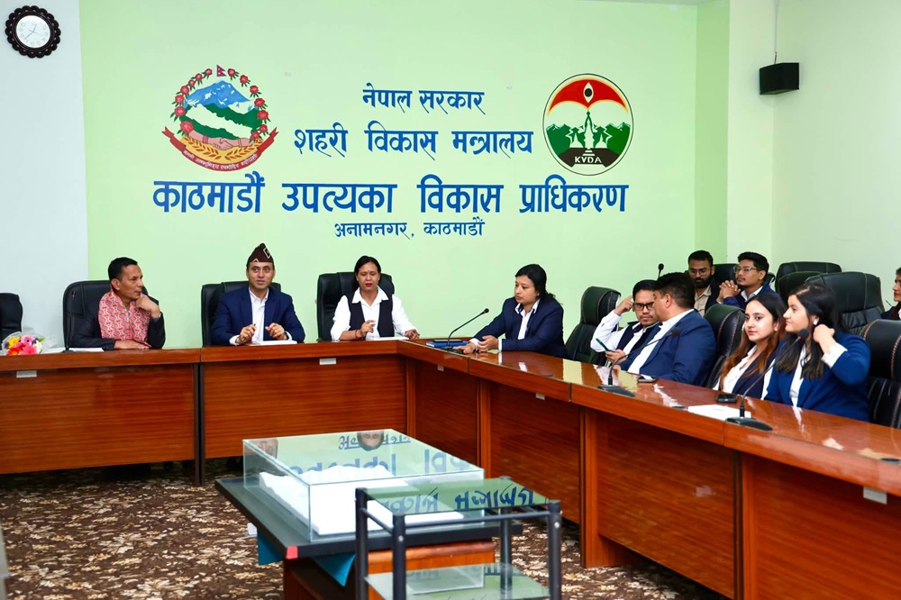 The newly appointed Development Commissioner of the Kathmandu Valley Development Authority